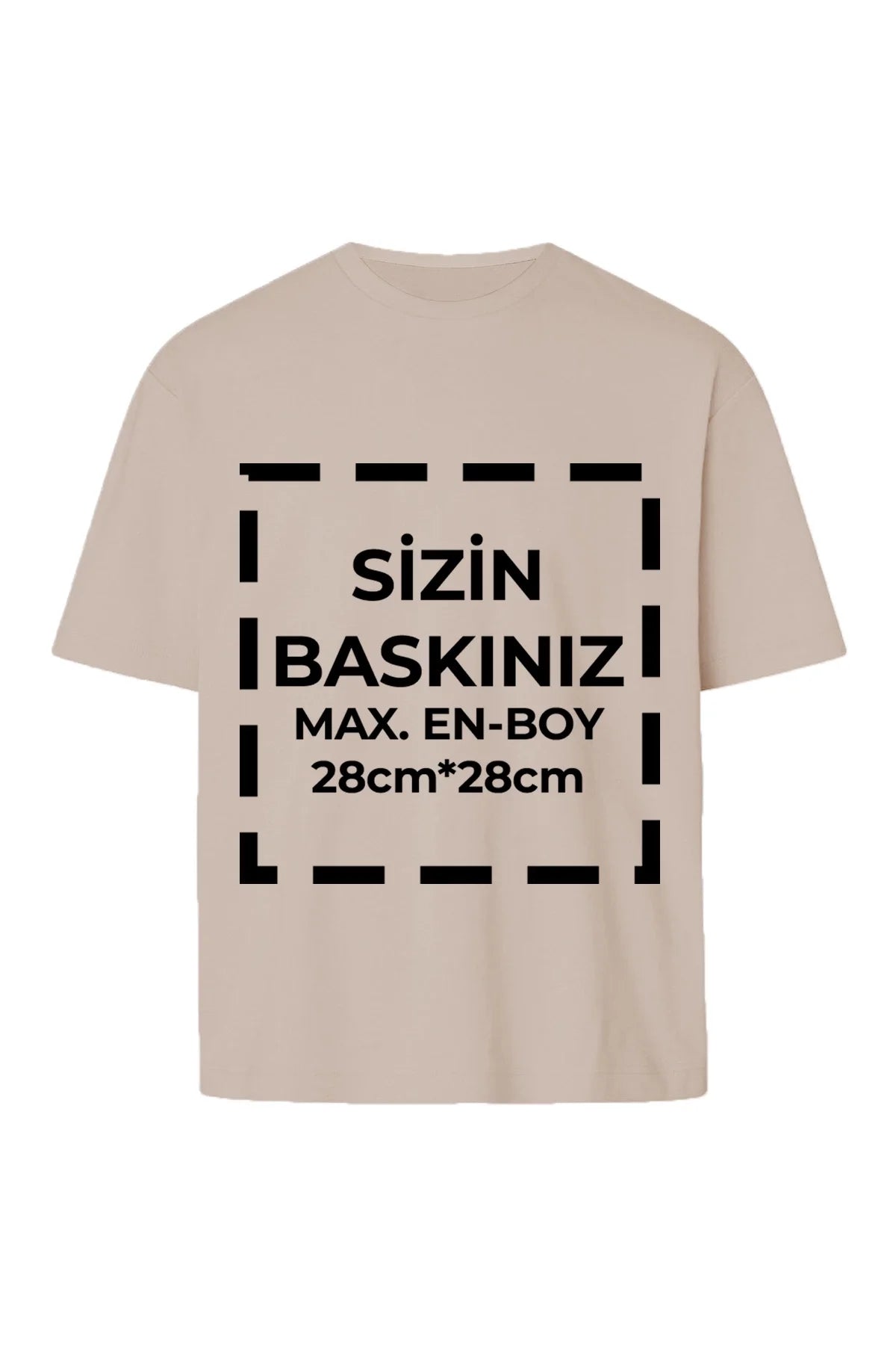 ASSEMA Tişört Tasarla 24/1 Kumaş - Bej