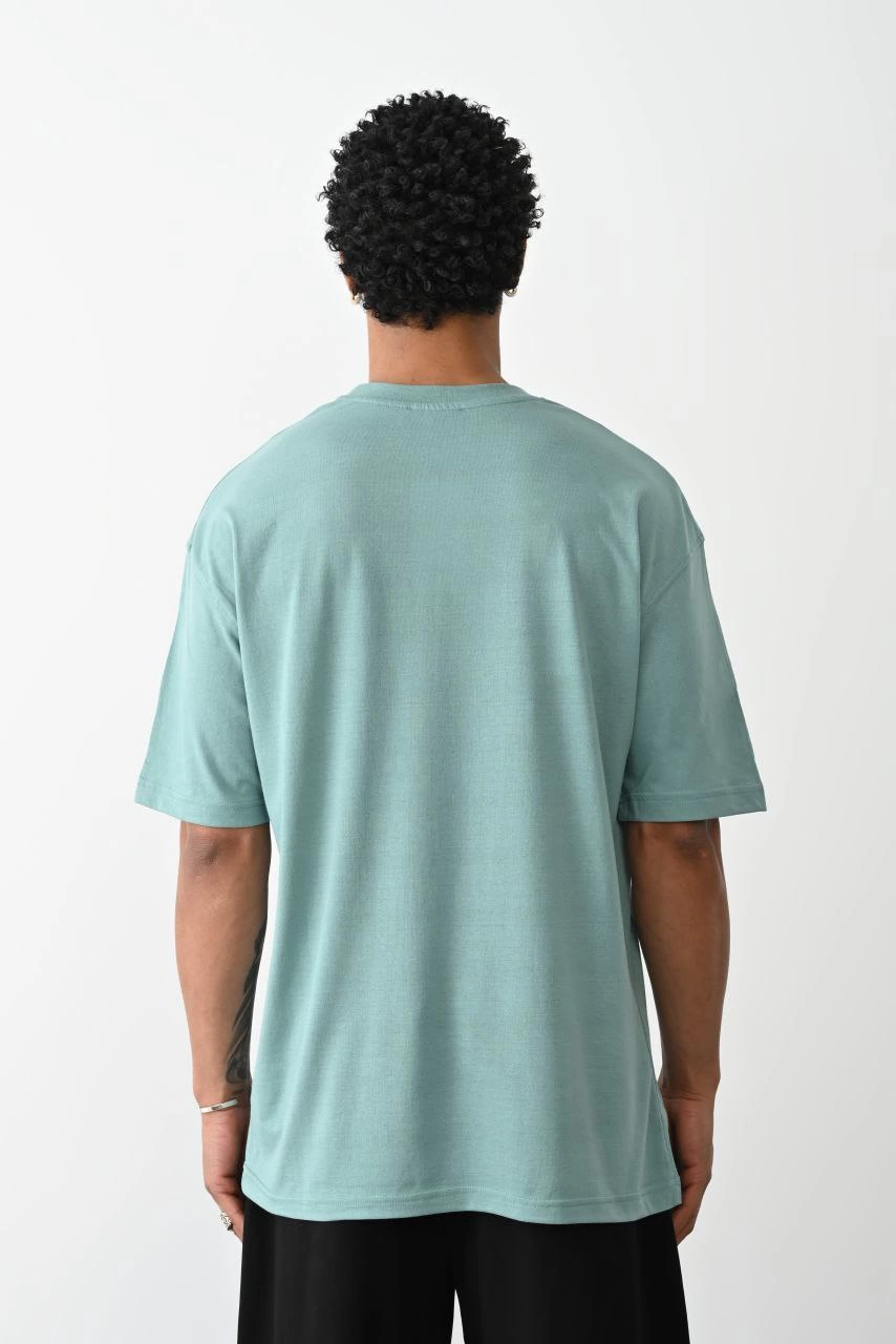 ASSEMA Erkek düz Basic Bisiklet Yaka Kısa kol T-Shirt - Açık Mavi