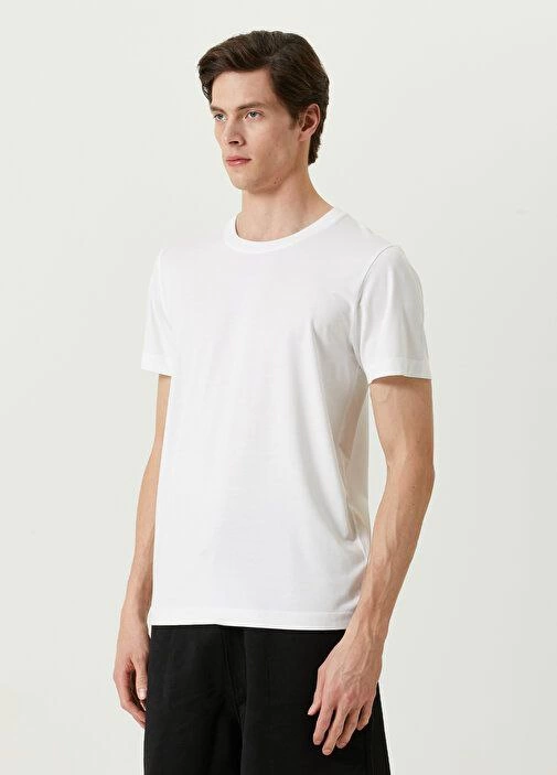 ASSEMA ERKEK Basic Bisiklet Yaka Regular Kısa kol  T-Shirt - Beyaz