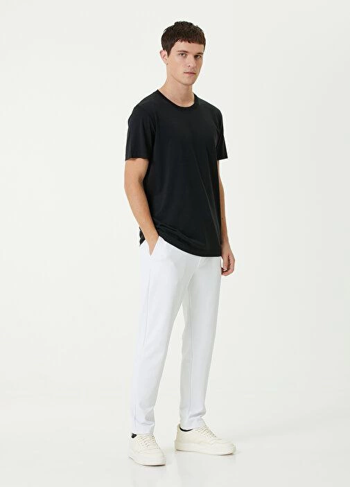 ASSEMA ERKEK Basic Bisiklet Yaka Regular Kısa kol  T-Shirt - Siyah