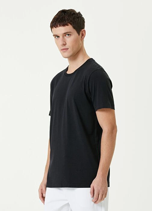 ASSEMA ERKEK Basic Bisiklet Yaka Regular Kısa kol  T-Shirt - Siyah
