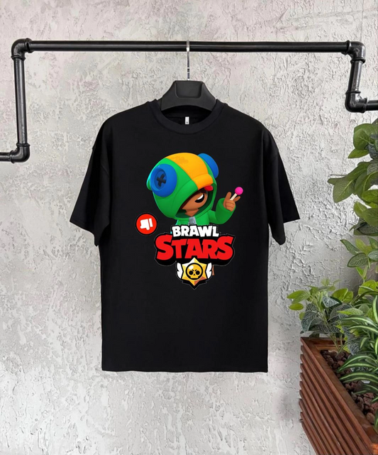 ASSEMA Unisex Baskılı Kısa Kol Çocuk T-Shirt - Siyah