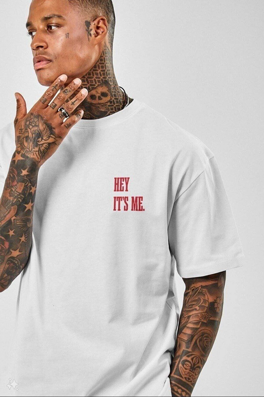 ASSEMA Erkek Baskılı T-Shirt Kısa Kol Bisiklet Yaka Regular Fit Rahat Kalıp Tişört -  Beyaz