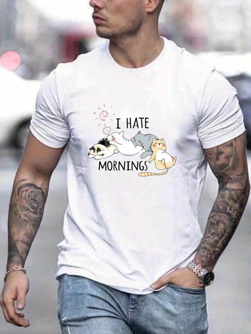 ASSEMA ERKEK Baskılı Oversize T-Shirt - Beyaz