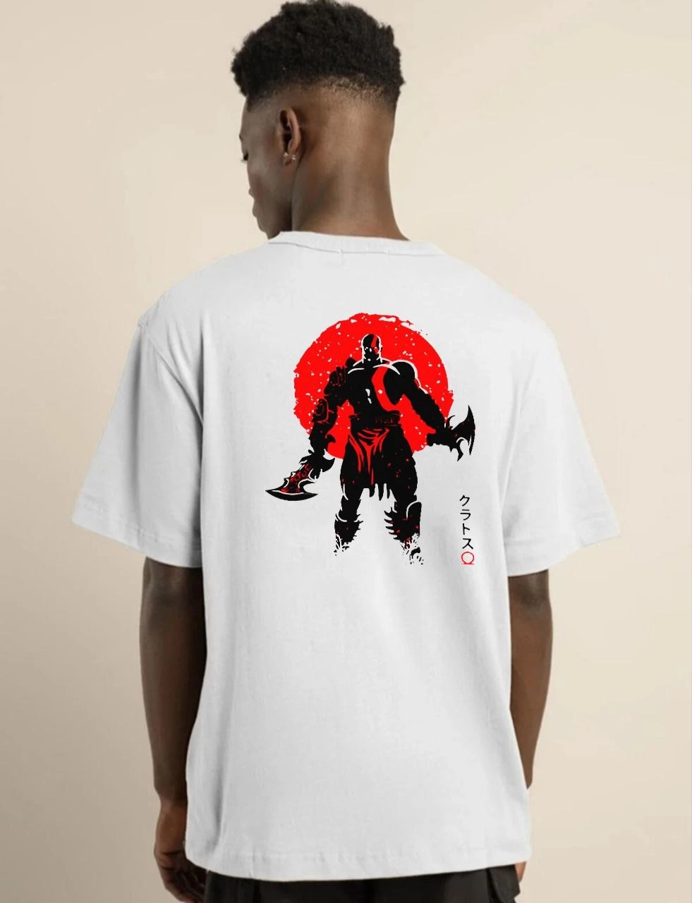 ASSEMA Erkek Baskılı T-Shirt Kısa Kol Bisiklet Yaka Regular Fit Rahat Kalıp Günlük Tişört - Beyaz