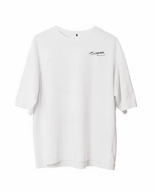 ASSEMA Erkek Baskılı T-Shirt Kısa Kol Bisiklet Yaka Regular Fit Rahat Kalıp Günlük Tişört - Beyaz
