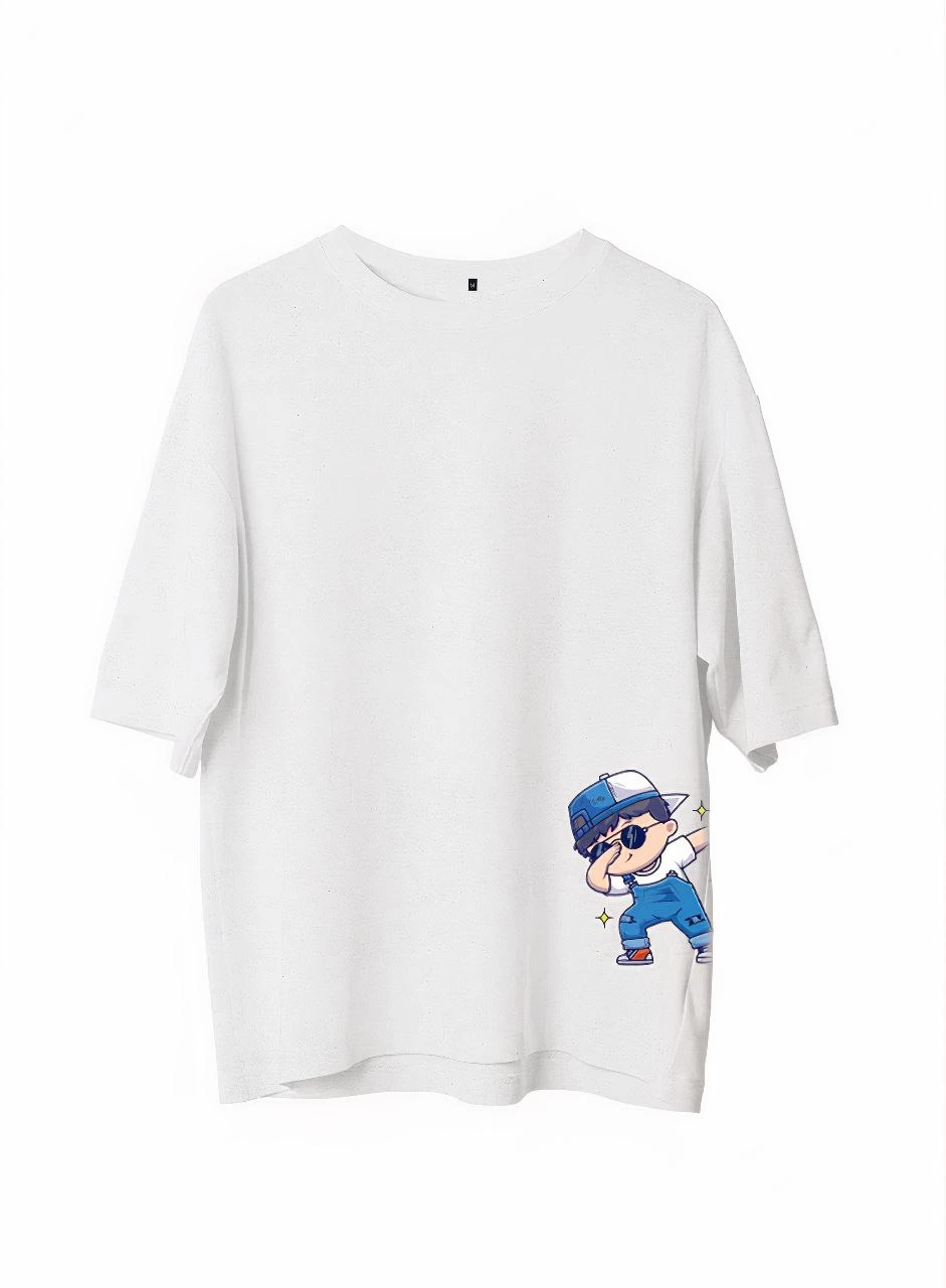 ASSEMA Erkek Baskılı T-Shirt Kısa Kol Bisiklet Yaka Regular Fit Rahat Kalıp Günlük Tişört - Beyaz