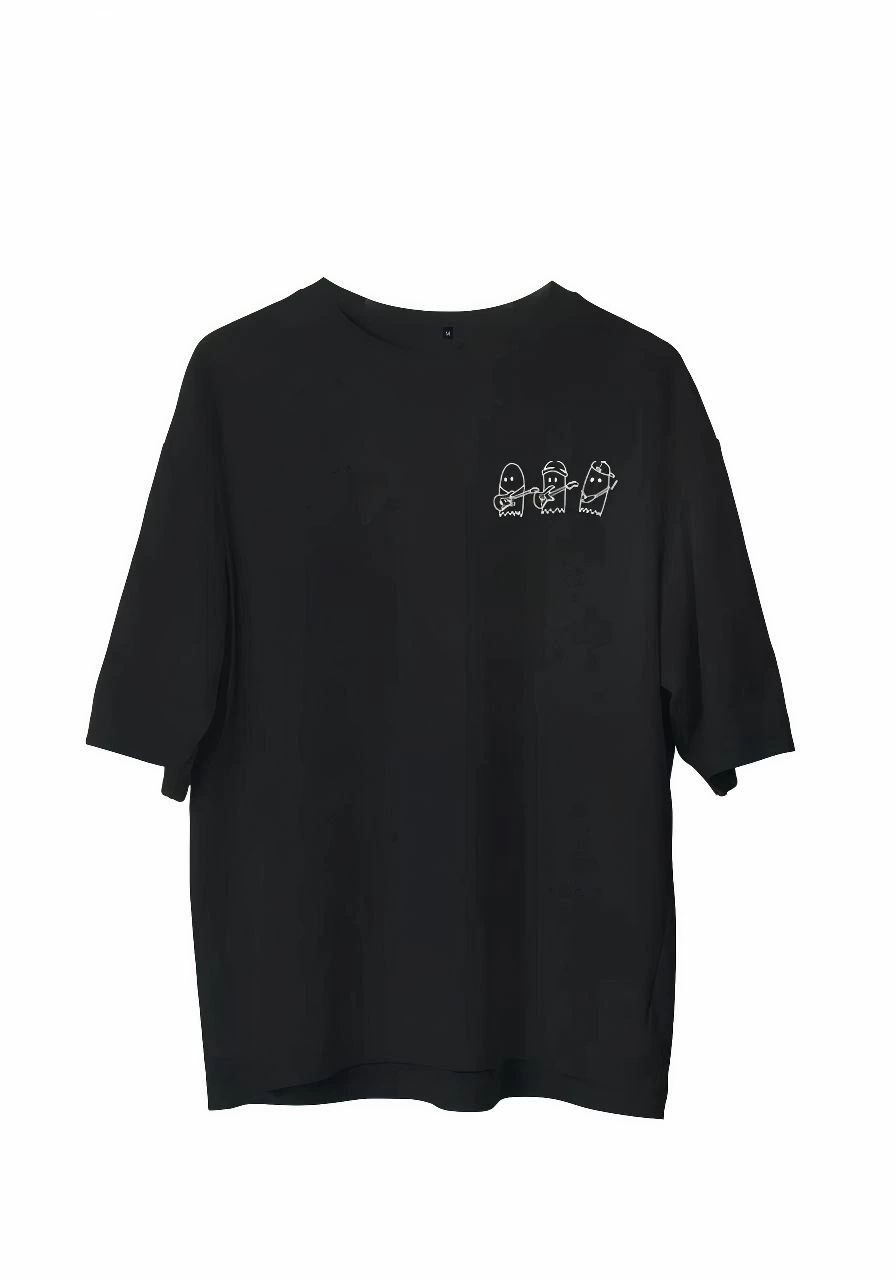 ASSEMA Erkek Baskılı T-Shirt Kısa Kol Bisiklet Yaka Regular Fit Rahat Kalıp Günlük Tişört - Siyah