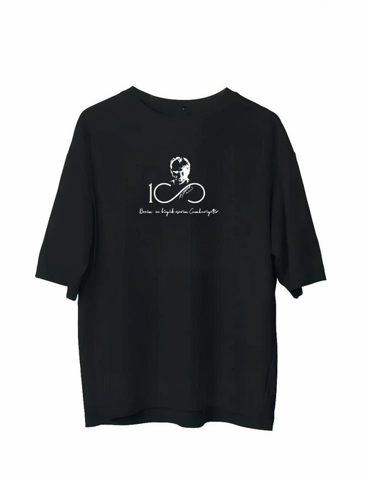 ASSEMA Erkek Baskılı T-Shirt Kısa Kol Bisiklet Yaka Regular Fit Rahat Kalıp Günlük Tişört - Siyah