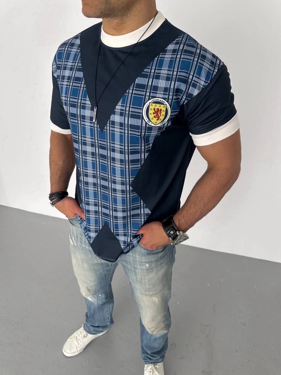 ASSEMA ERKEK Bisiklet Yaka Baskılı Kısa kol Oversize T-Shirt - Siyah