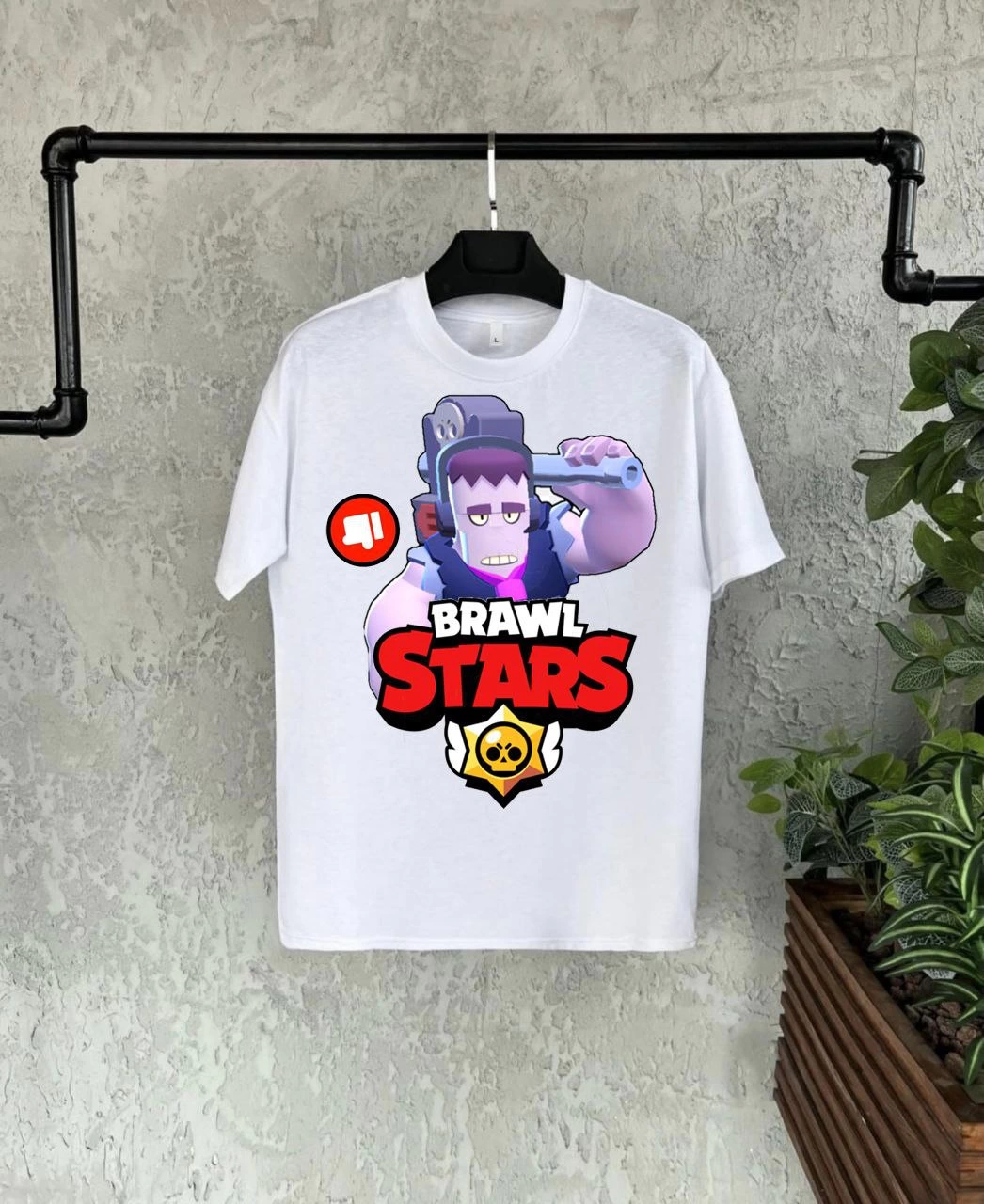 ASSEMA Unisex Bisiklet Yaka Kısa Kol Baskılı Çocuk T-Shirt - Beyaz