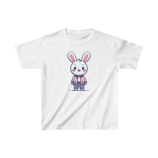ASSEMA Unisex Çocuk Baskılı T-Shirt - Beyaz