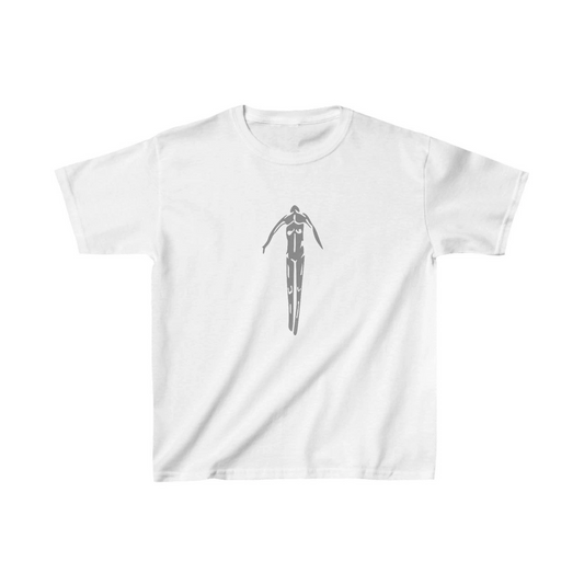 ASSEMA Unisex Çocuk Baskılı T-Shirt - Beyaz