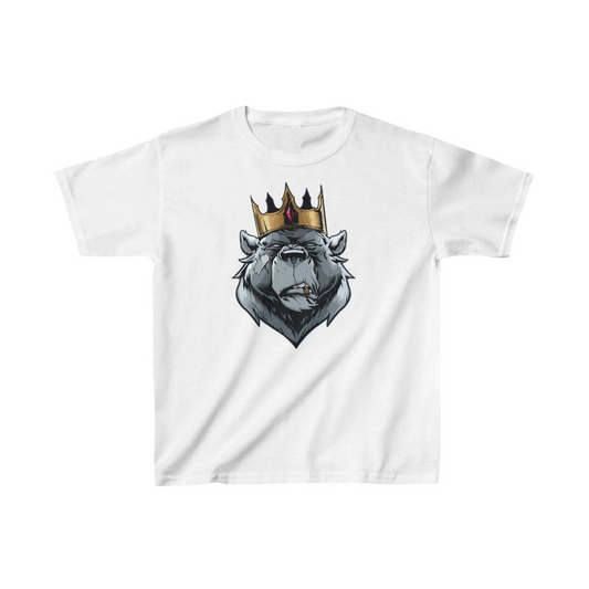 ASSEMA Unisex Çocuk Baskılı T-Shirt - Beyaz