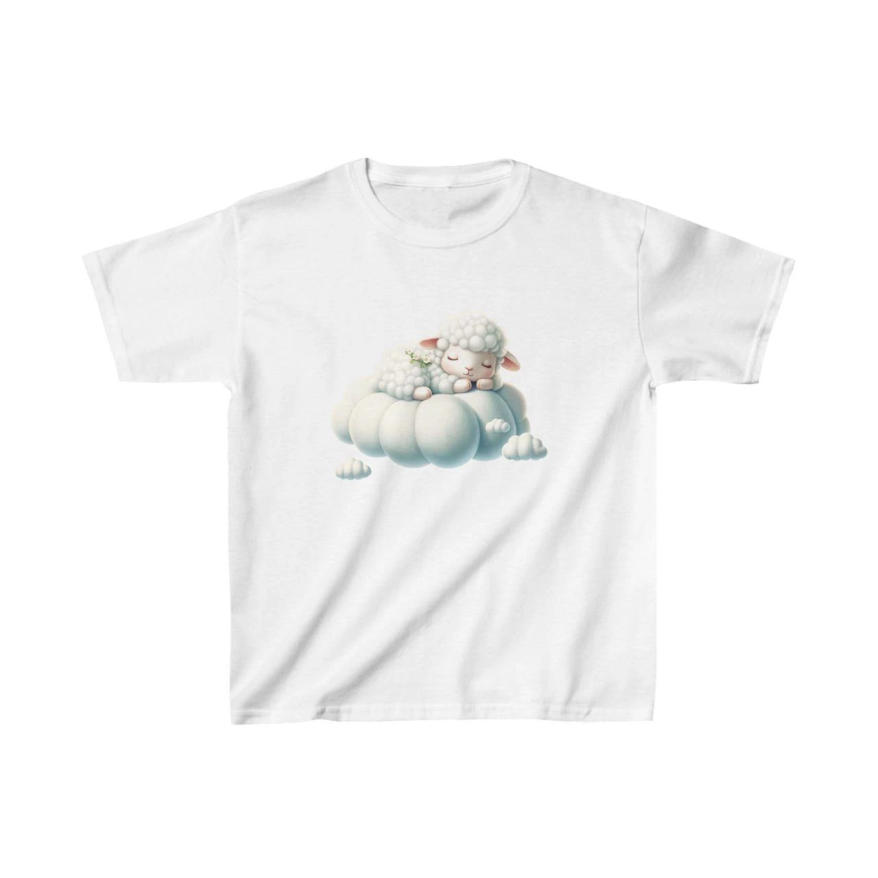 ASSEMA Unisex Çocuk Baskılı T-Shirt - Beyaz