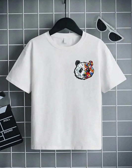ASSEMA Unisex Çocuk Baskılı T-Shirt - Beyaz