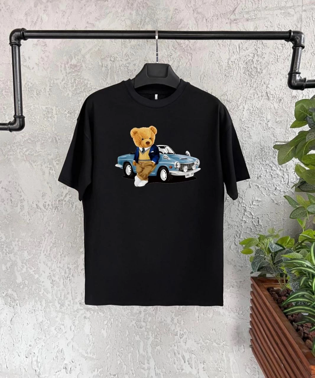 ASSEMA Unisex Çocuk Baskılı T-Shirt - Siyah