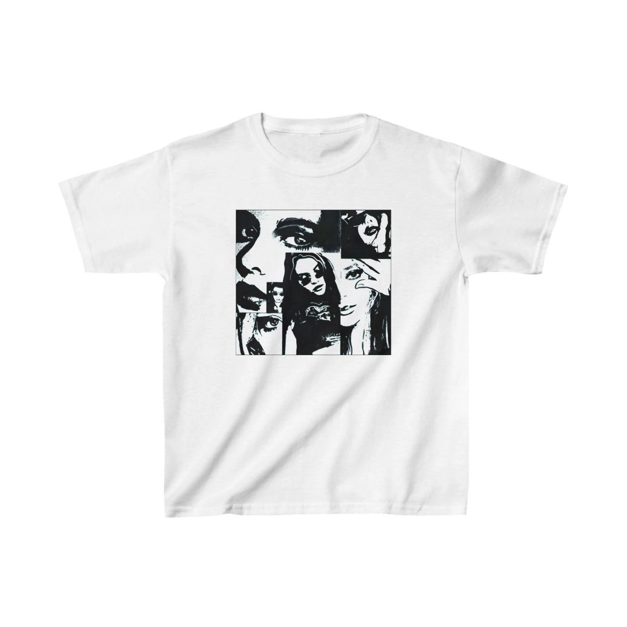 ASSEMA Unisex Çocuk Baskılı T-Shirt - Beyaz