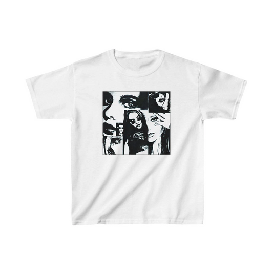 ASSEMA Unisex Çocuk Baskılı T-Shirt - Beyaz
