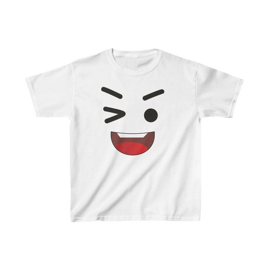 ASSEMA Unisex Çocuk Baskılı T-Shirt - Beyaz