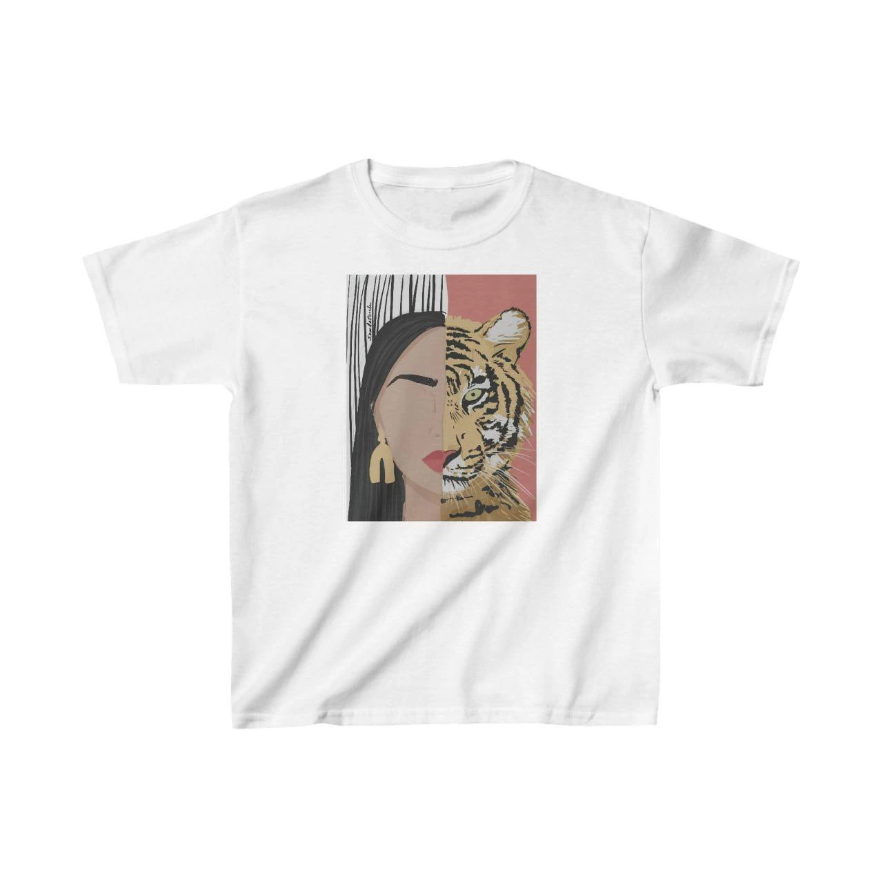 ASSEMA Unisex Çocuk Baskılı T-Shirt - Beyaz