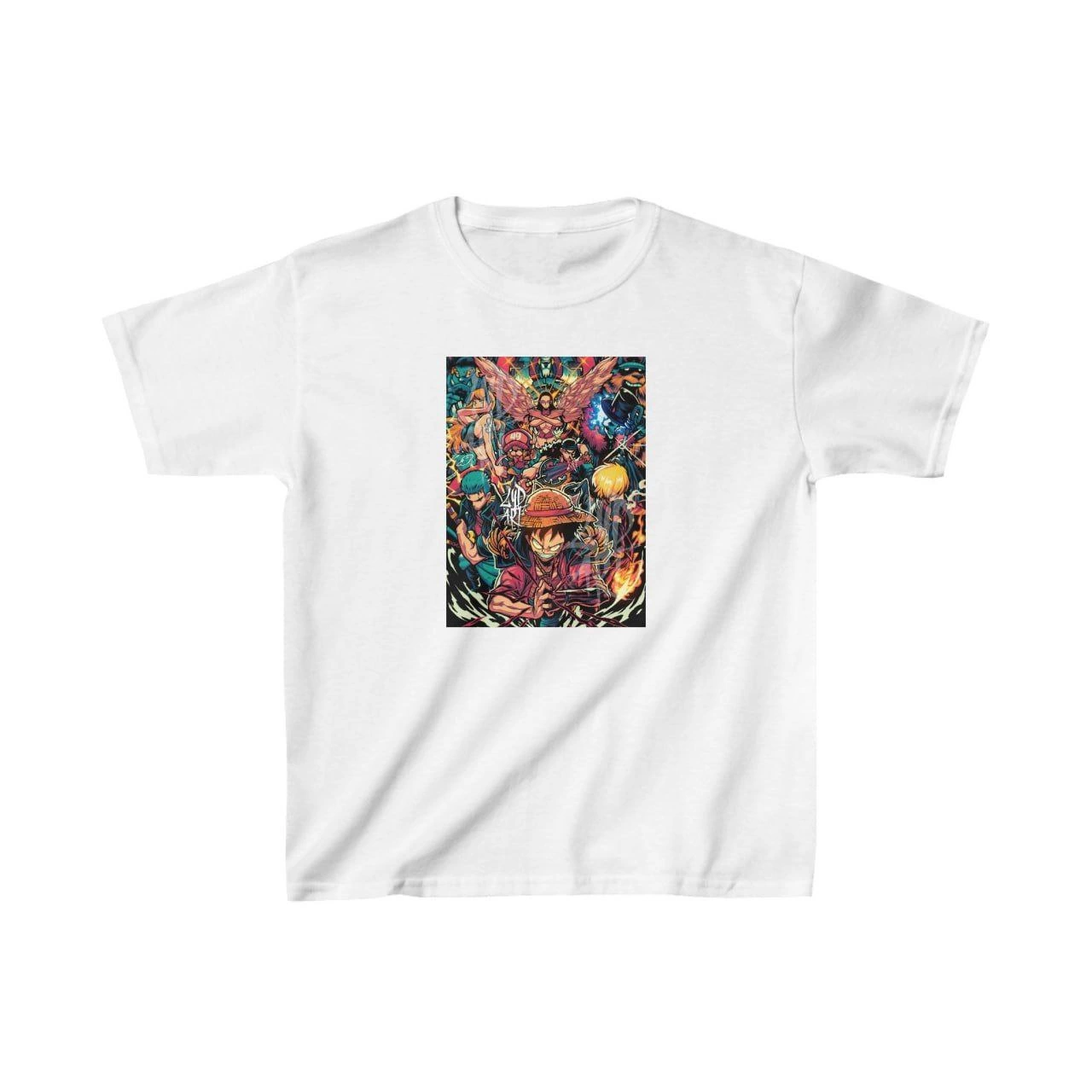 ASSEMA Unisex Çocuk Baskılı T-Shirt - Beyaz