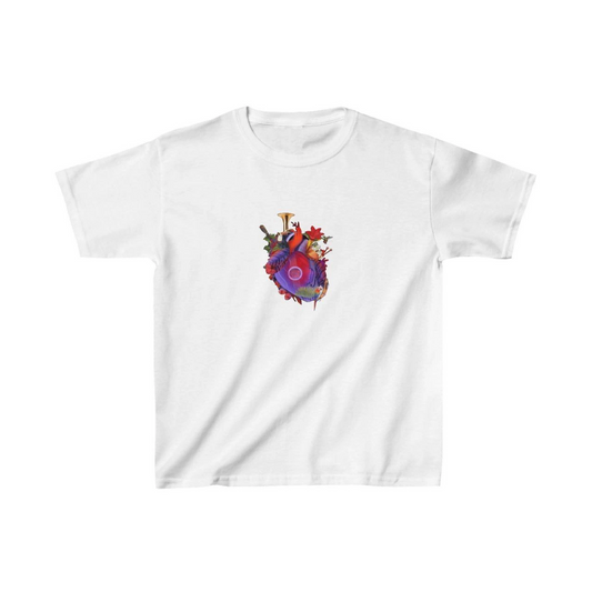 ASSEMA Unisex Çocuk Baskılı T-Shirt - Beyaz