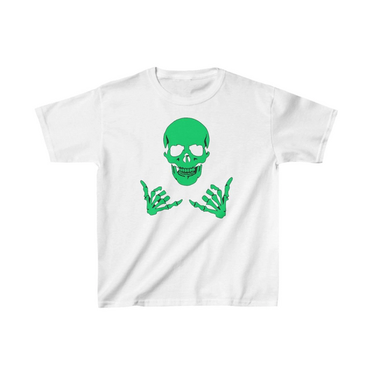 ASSEMA Unisex Çocuk Baskılı T-Shirt - Beyaz