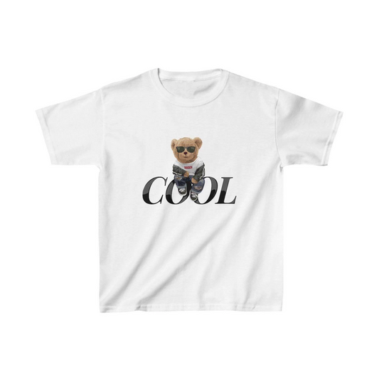 ASSEMA Unisex Çocuk Baskılı T-Shirt - Beyaz