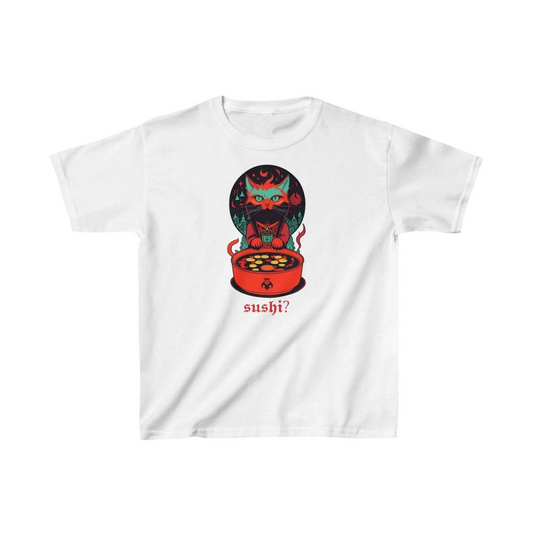 ASSEMA Unisex Çocuk Baskılı T-Shirt - Beyaz