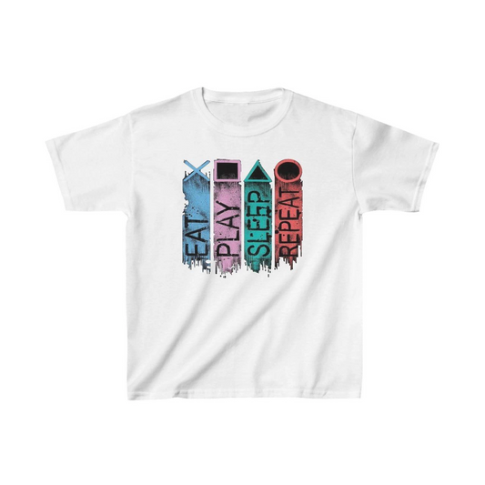 ASSEMA Unisex Çocuk Baskılı T-Shirt - Beyaz