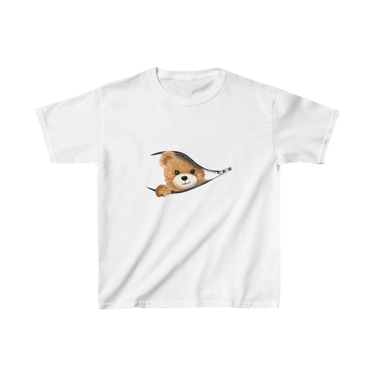 ASSEMA Unisex Çocuk Baskılı T-Shirt - Beyaz