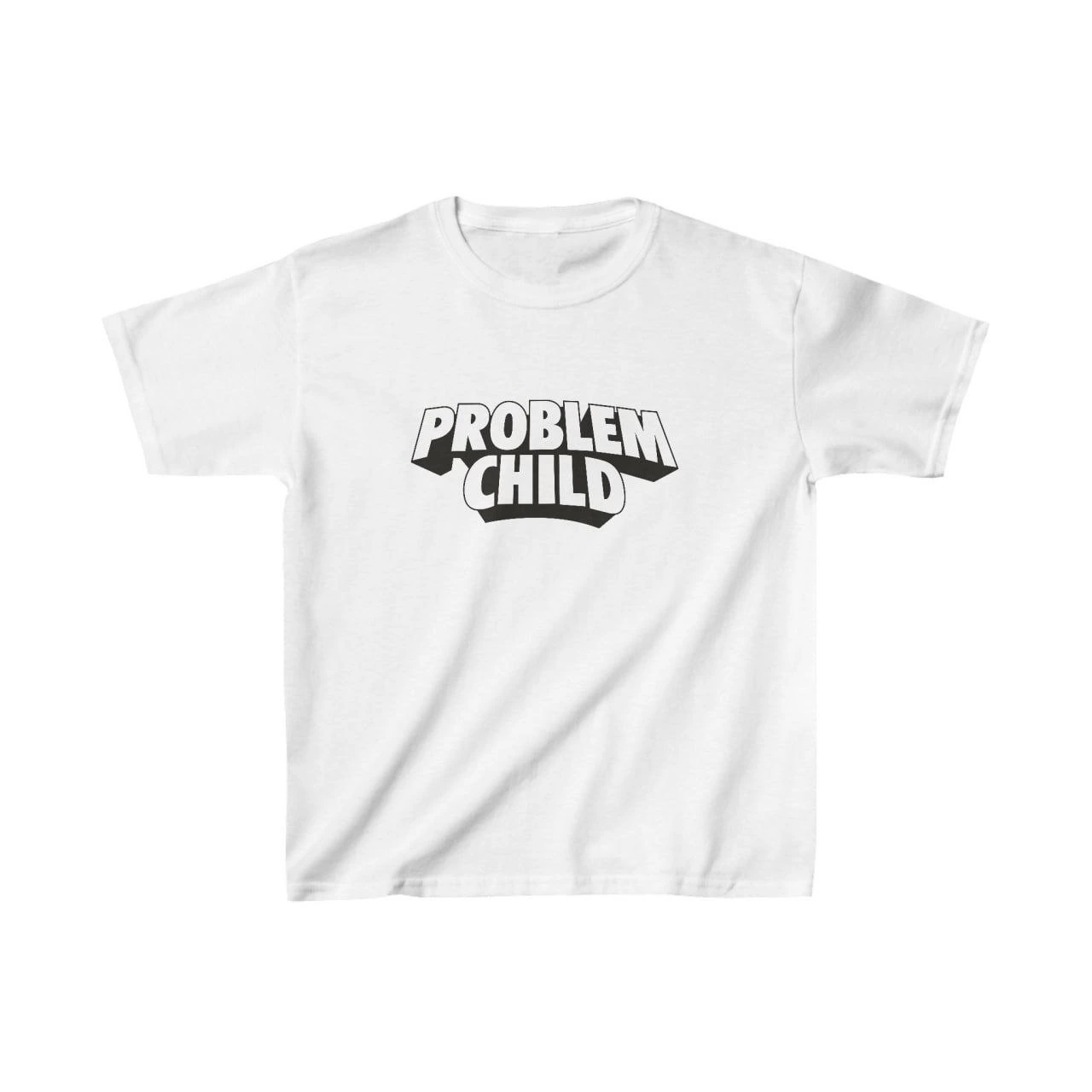ASSEMA Unisex Çocuk Baskılı T-Shirt - Beyaz