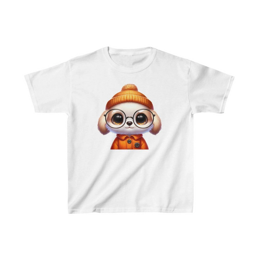 ASSEMA Unisex Çocuk Baskılı T-Shirt - Beyaz