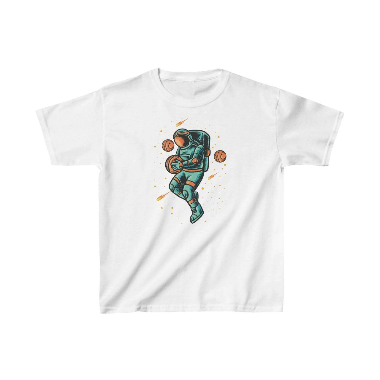 ASSEMA Unisex Çocuk Baskılı T-Shirt - Beyaz