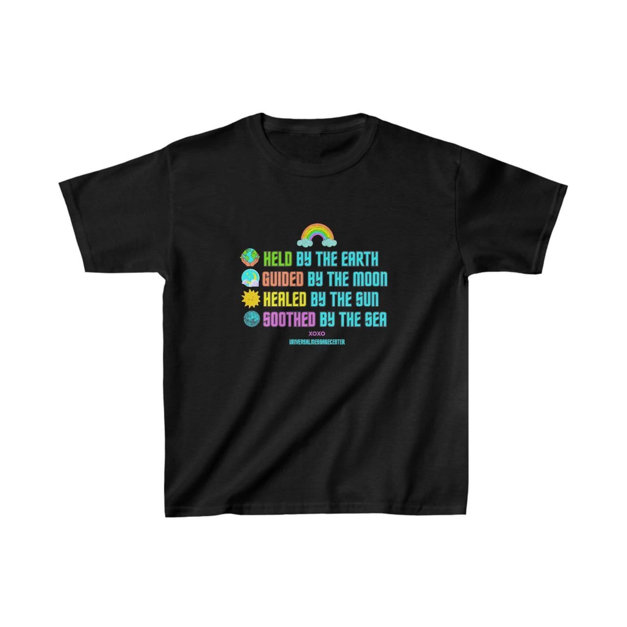 ASSEMA Unisex Çocuk Baskılı T-Shirt - Siyah