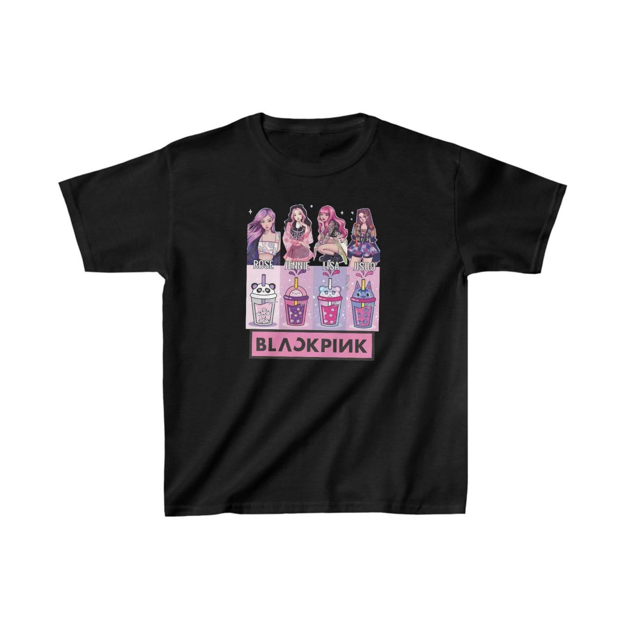 ASSEMA Unisex Çocuk Baskılı T-Shirt - Siyah