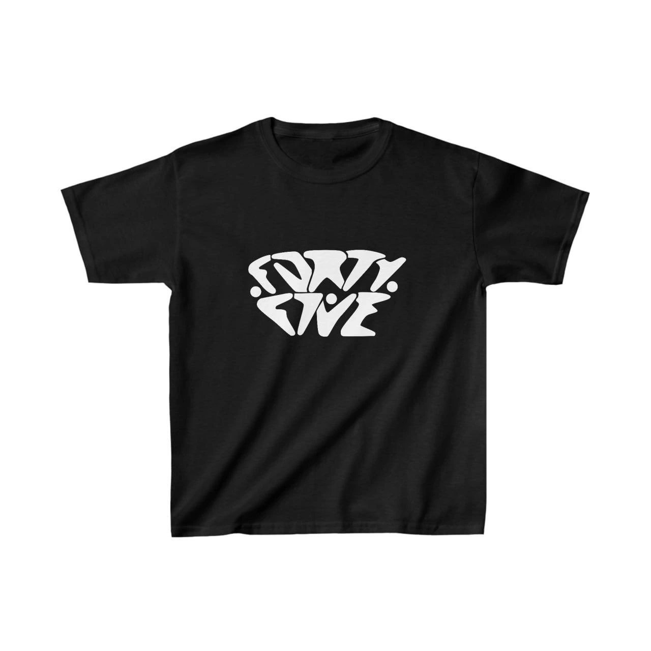 ASSEMA Unisex Çocuk Baskılı T-Shirt - Siyah