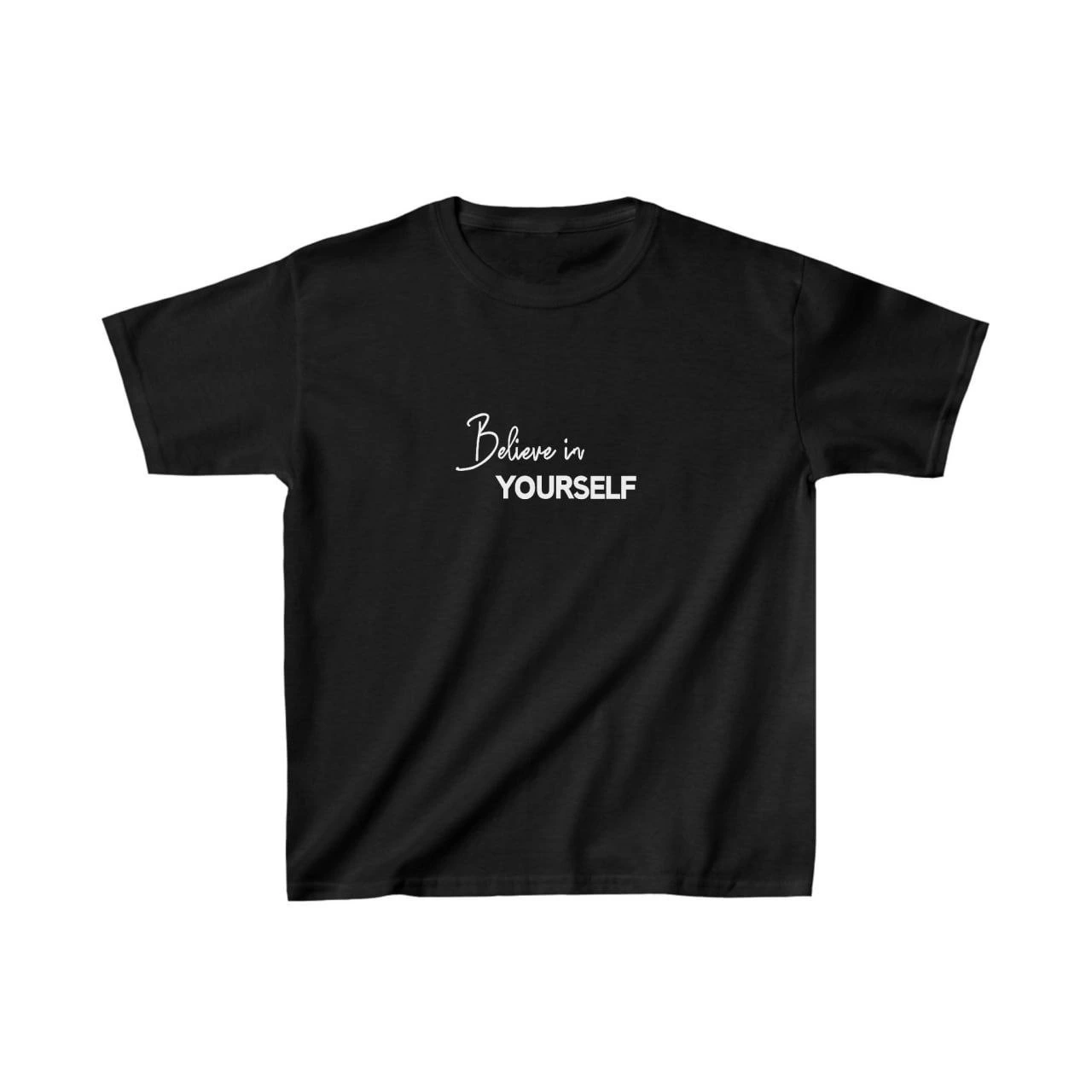 ASSEMA Unisex Çocuk Baskılı T-Shirt - Siyah