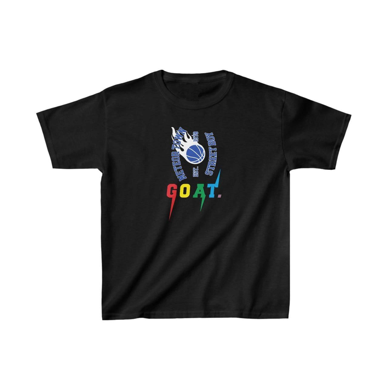 ASSEMA Unisex Çocuk Baskılı T-Shirt - Siyah