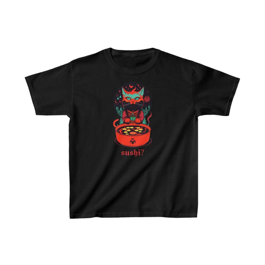 ASSEMA Unisex Çocuk Baskılı T-Shirt - Siyah