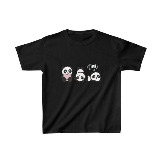 ASSEMA Unisex Çocuk Baskılı T-Shirt - Siyah