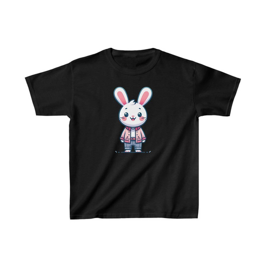 ASSEMA Unisex Çocuk Baskılı T-Shirt - Siyah
