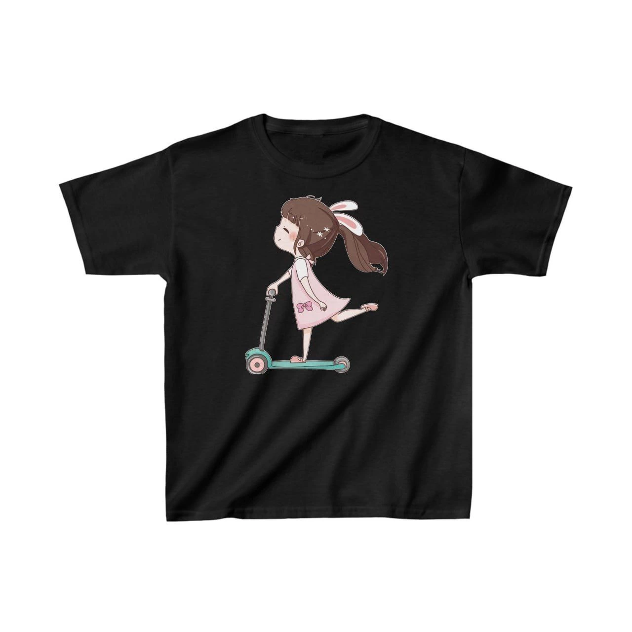 ASSEMA Unisex Çocuk Baskılı T-Shirt - Siyah