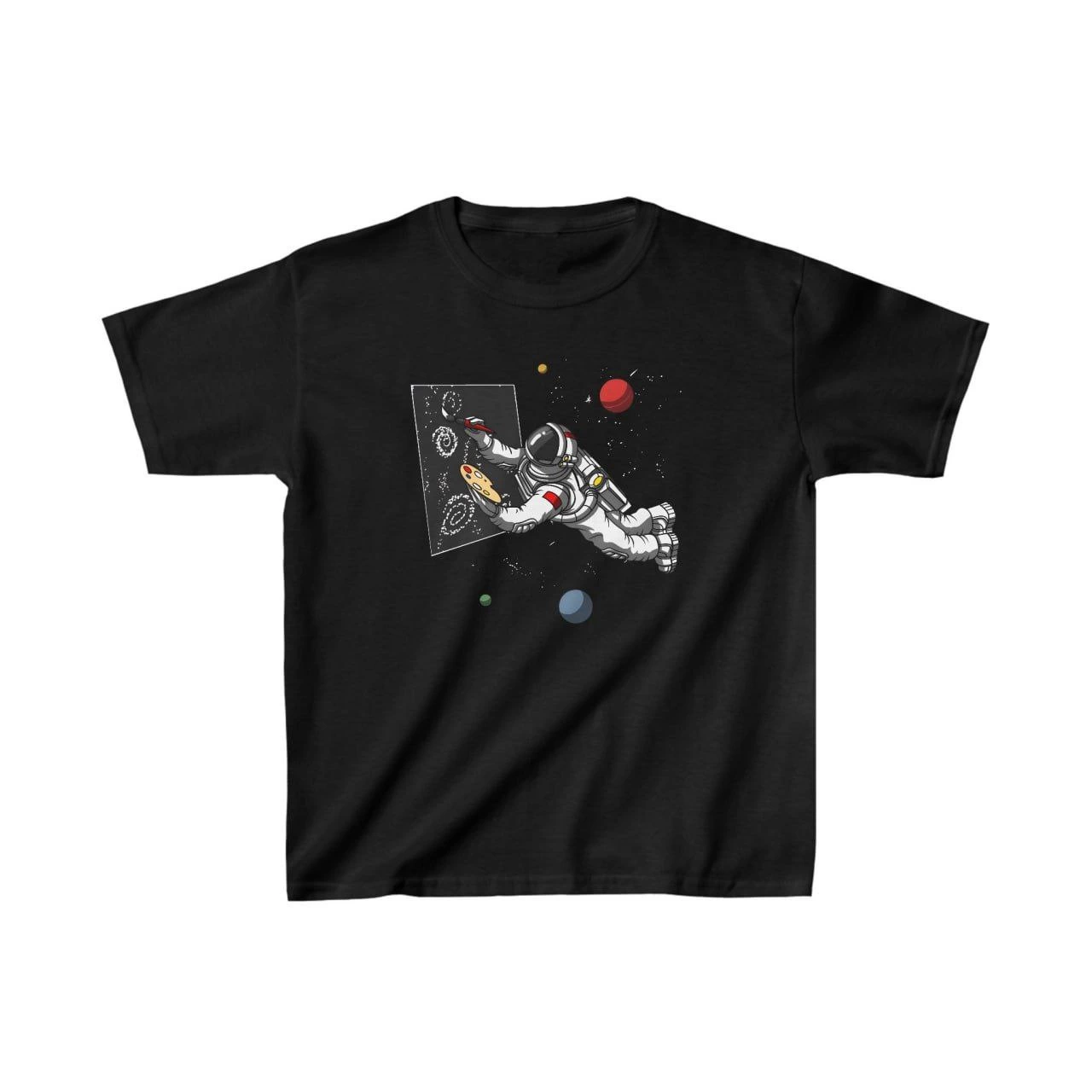 ASSEMA Unisex Çocuk Baskılı T-Shirt - Siyah