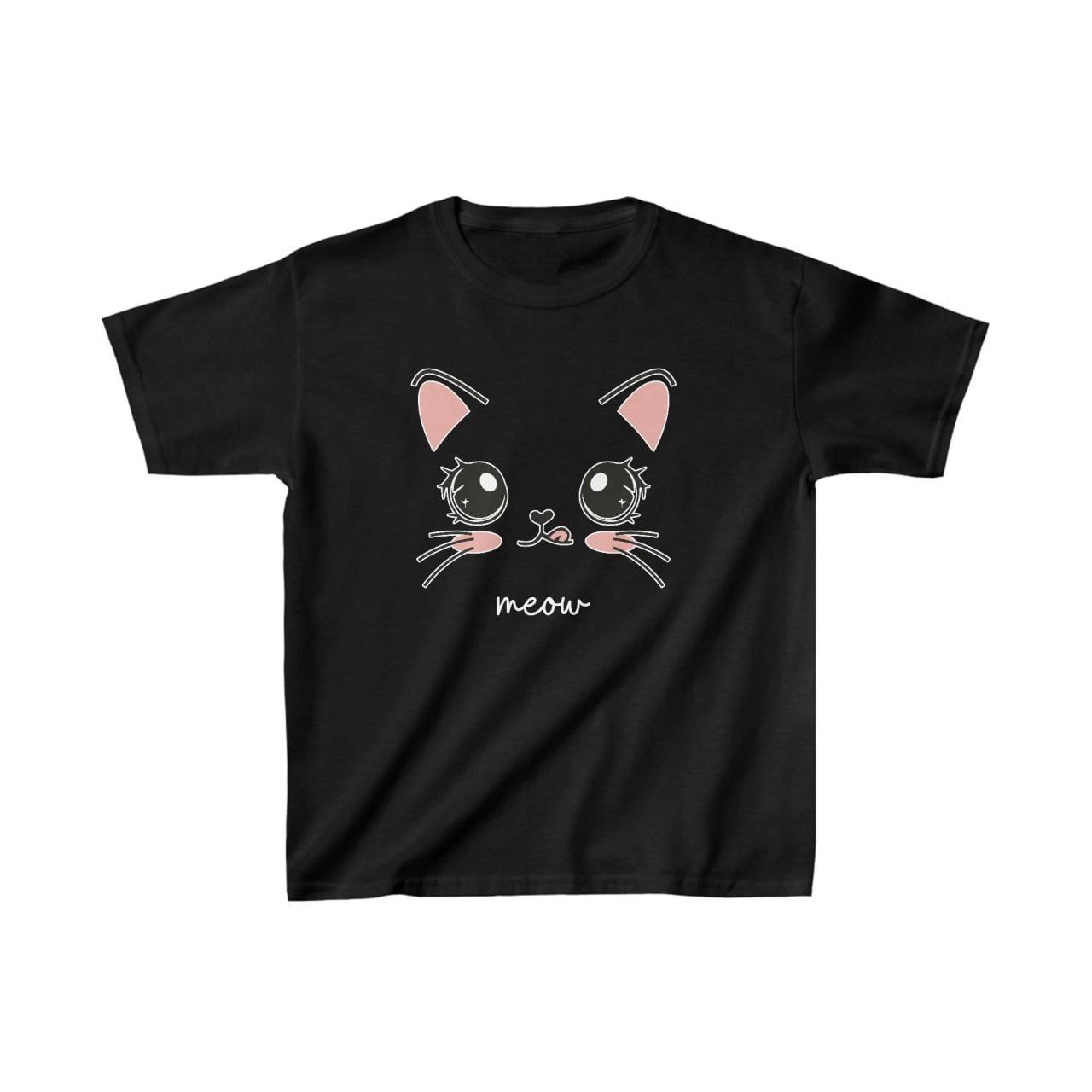 ASSEMA Unisex Çocuk Baskılı T-Shirt - Siyah
