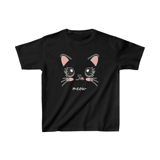 ASSEMA Unisex Çocuk Baskılı T-Shirt - Siyah
