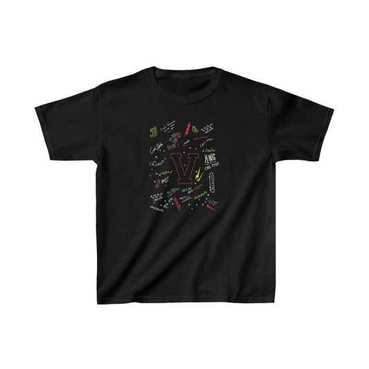 ASSEMA Unisex Çocuk Baskılı T-Shirt - Siyah