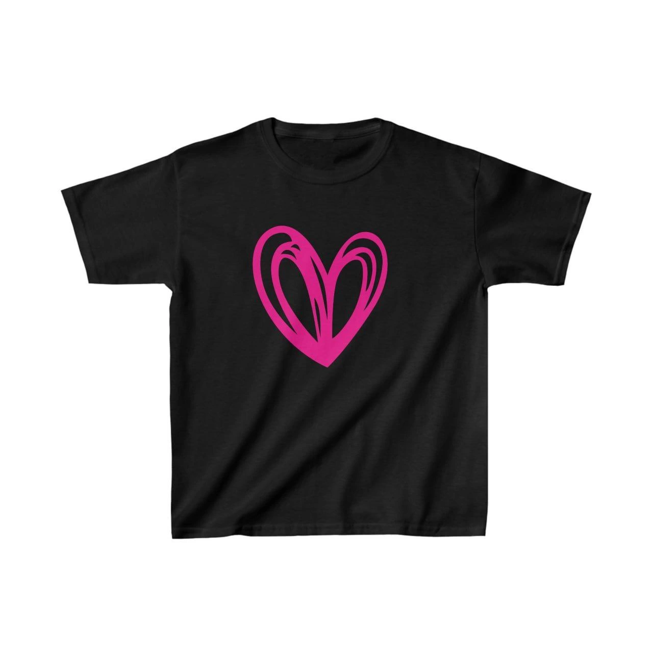ASSEMA Unisex Çocuk Baskılı T-Shirt - Siyah