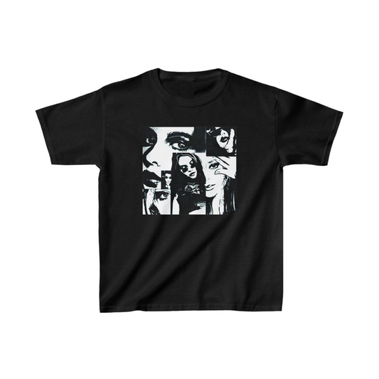 ASSEMA Unisex Çocuk Baskılı T-Shirt - Siyah